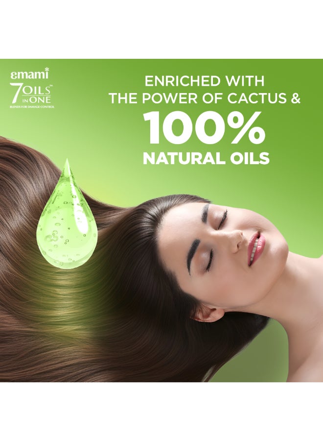 emami Hair Oil Cactus | 100% Natural Herbal Hair Oil for Hair Fall Control, Stronger & Nourished Hair | Paraben Free, Mineral Oil Free | Non-Sticky | For All Hair Type - Image 4